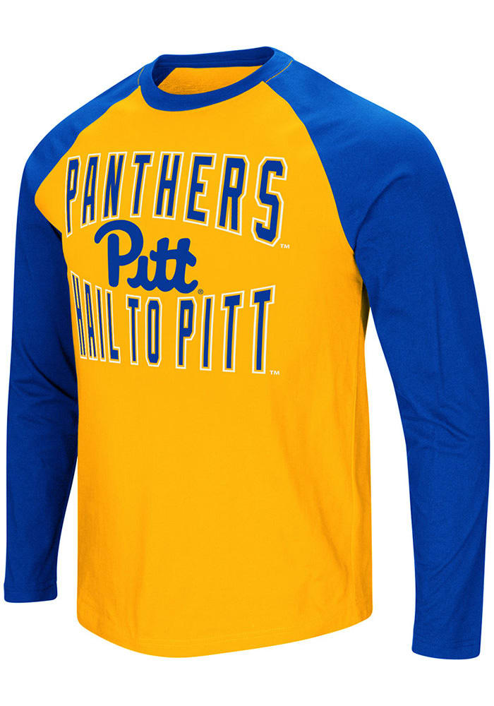 Colosseum Pitt Panthers Gold Cajun Long Sleeve T Shirt