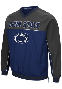 Colosseum Penn State Nittany Lions Mens Navy Blue Coach Klein Pullover Jackets