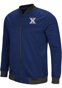 Colosseum Xavier Musketeers Mens Navy Blue Sack The QB Track Jacket