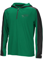 Colosseum North Texas Mean Green Youth Kelly Green Helisking Long Sleeve Quarter Zip Shirt