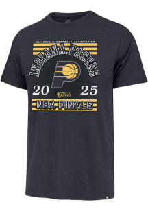 47 Indiana Pacers Navy Blue 2025 Finals Participant Franklin Short Sleeve Fashion T Shirt