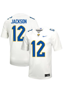 Beau Jackson Nike Mens White Pitt Panthers Football NIL Name And Number Football Jersey