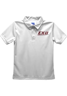 Vive La Fete Eastern Kentucky Colonels Toddler White Team Short Sleeve Polo Shirt
