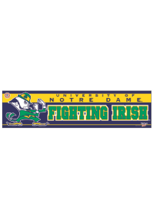 Notre Dame Fighting Irish 3x12 Bumper Sticker - Navy Blue