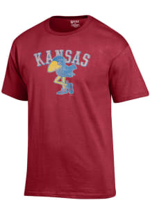 Kansas Jayhawks Cardinal 1912 Short Sleeve T Shirt