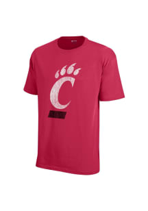 Cincinnati Bearcats Red Logo Short Sleeve T Shirt