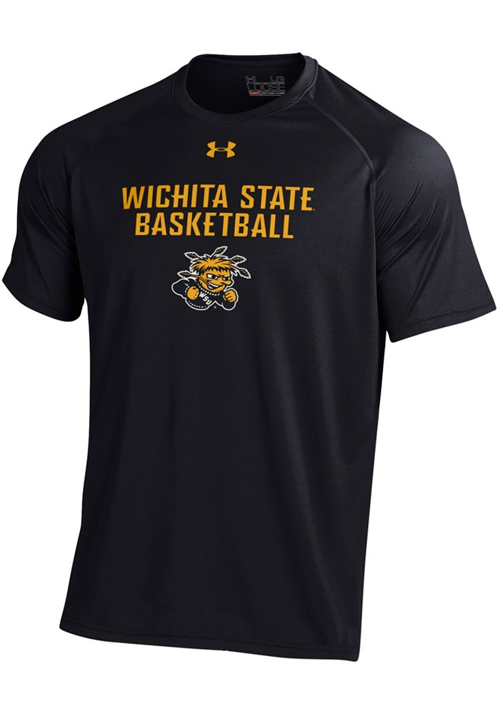 Under Armour Wichita State Shockers Black Basketball Short Sleeve T Shirt