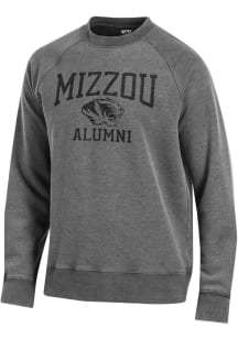 Missouri Tigers Mens Charcoal Outta Town Alumni Long Sleeve Crew Sweatshirt