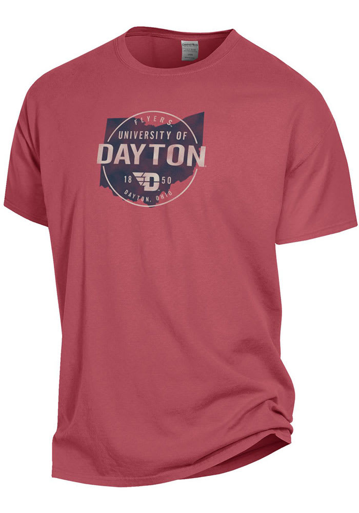 Dayton Flyers Red Comfort Wash Short Sleeve T Shirt