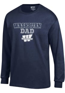 Washburn Ichabods Navy Blue Dad Long Sleeve T Shirt