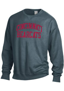 Cincinnati Bearcats Womens Black Comfort Wash Crew Sweatshirt