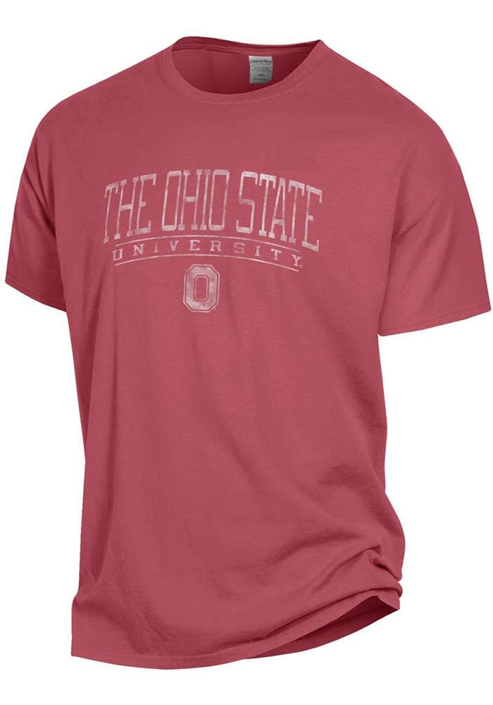 Ohio State Buckeyes Womens Comfort Wash T-Shirt - RED