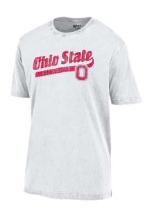 Ohio State Buckeyes White Scipt Logo Short Sleeve T Shirt