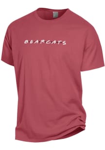 Cincinnati Bearcats Womens Red Wordmark Dots Short Sleeve T-Shirt