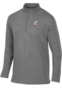 Mens Black Cincinnati Bearcats Fireside Qtr Zip Pullover