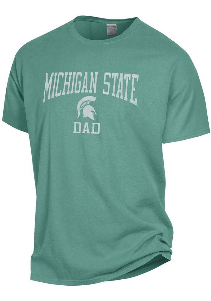 Michigan State Spartans Green Comfort Wash Dad Short Sleeve T Shirt