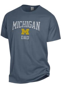Michigan Wolverines Navy Blue Comfort Wash Dad Short Sleeve T Shirt