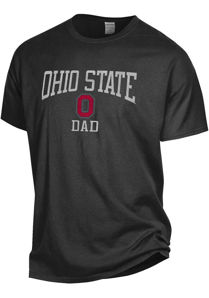 Ohio State Buckeyes Black Comfort Wash Dad Short Sleeve T Shirt