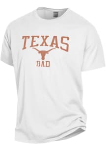 Texas Longhorns White Comfort Wash Dad Short Sleeve T Shirt
