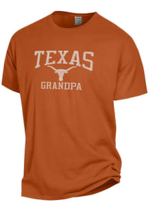 Texas Longhorns Burnt Orange Comfort Wash Grandpa Short Sleeve T Shirt