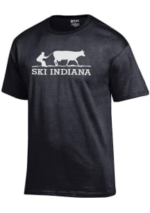 Indiana Black Ski Cow Short Sleeve T Shirt