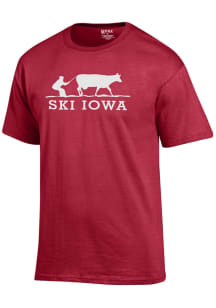 Iowa Red Ski Cow Short Sleeve T Shirt