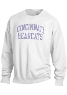 Cincinnati Bearcats Womens White Classic Crew Sweatshirt