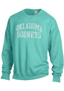 Oklahoma Sooners Womens Green Classic Crew Sweatshirt