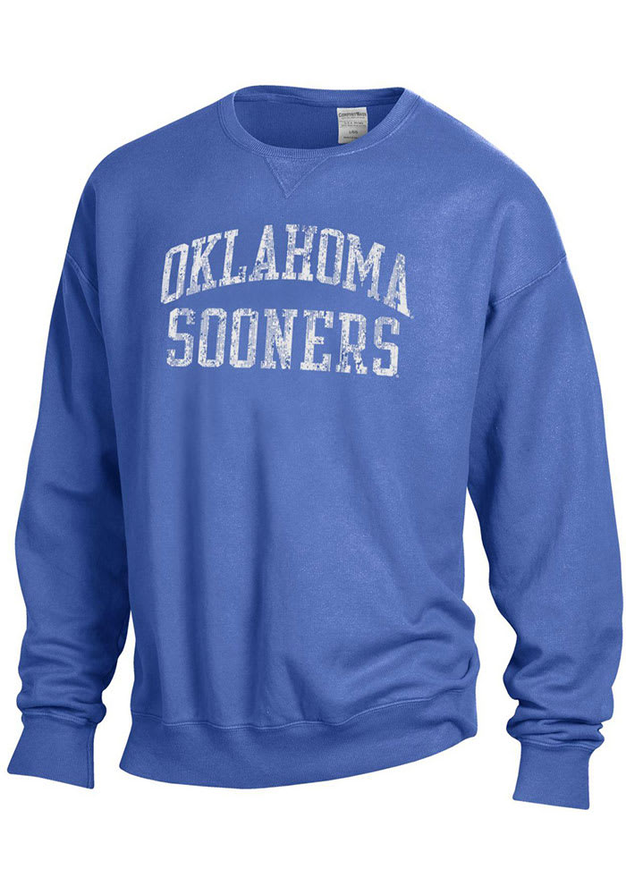 Oklahoma Sooners Womens Blue Classic Crew Sweatshirt