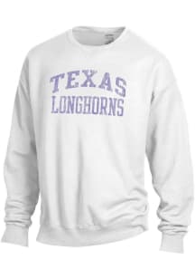 Texas Longhorns Womens White Classic Crew Sweatshirt