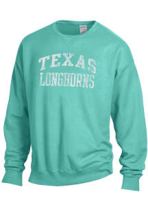 Texas Longhorns Womens Green Classic Crew Sweatshirt