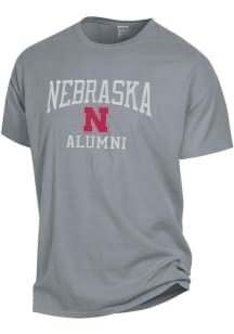 Nebraska Cornhuskers Charcoal Garment Dyed Alumni Short Sleeve T Shirt