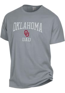 Oklahoma Sooners Charcoal Garment Dyed Dad Short Sleeve T Shirt