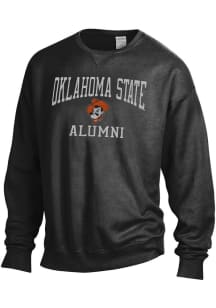 Oklahoma State Cowboys Mens Black Garment Dyed Alumni Long Sleeve Crew Sweatshirt