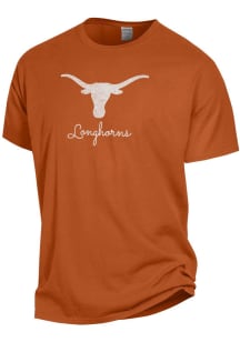 Texas Longhorns Womens Burnt Orange Logo Script Short Sleeve T-Shirt
