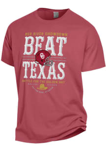 Oklahoma Sooners Crimson Beat Texas Red River Showdown Short Sleeve T Shirt