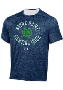Under Armour Notre Dame Fighting Irish Navy Blue Gameday Tech Twist Short Sleeve T Shirt
