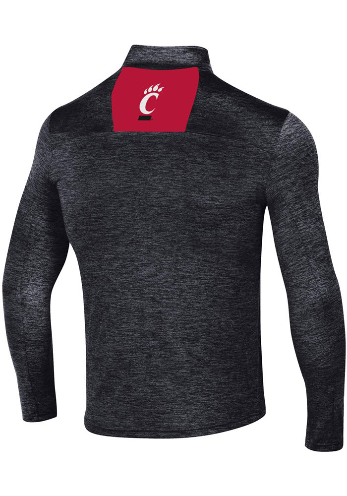 Under Armour Cincinnati Bearcats Mens Charcoal Gameday Tech Twist Long Sleeve 1/4 Zip Pullover