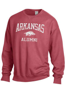 Arkansas Razorbacks Mens Crimson Alumni Long Sleeve Crew Sweatshirt