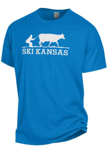 Kansas Blue Ski Short Sleeve T Shirt