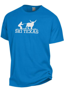 Texas Blue Ski Short Sleeve T Shirt