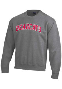 Cincinnati Bearcats Mens Charcoal Big Cotton Long Sleeve Crew Sweatshirt