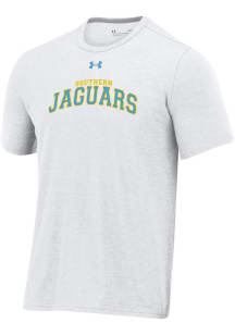 Under Armour Southern University Jaguars White Arch Name Short Sleeve T Shirt