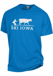 Iowa Blue Ski Short Sleeve T Shirt