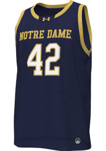 Under Armour Notre Dame Fighting Irish Navy Blue Replica Partial Jersey