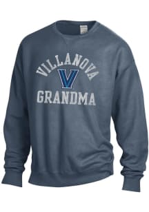 Villanova Wildcats Womens Navy Blue Grandma Crew Sweatshirt