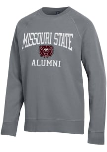 Missouri State Bears Mens Grey Alumni Outta Town Long Sleeve Crew Sweatshirt