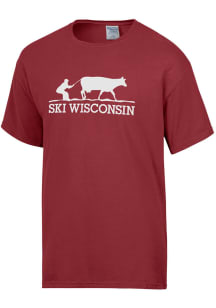 Wisconsin Red Ski Wisconsin Short Sleeve T Shirt