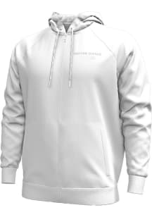 Under Armour Notre Dame Fighting Irish Mens White Sideline Hype Fleece Long Sleeve Full Zip Jack..