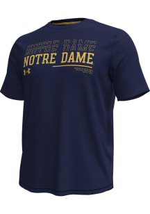 Under Armour Notre Dame Fighting Irish Navy Blue Sideline Knockout Short Sleeve T Shirt